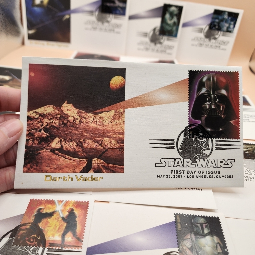 Star Wars Set of 15 First Day of Issue Stamps Envelopes 2007 - Picture 2 of 4